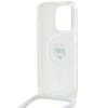 Karl Lagerfeld KLHMP15LHCCHNT iPhone 15 Pro 6.1 hardcase transparent IML Choupette Head & Cord Magsafe